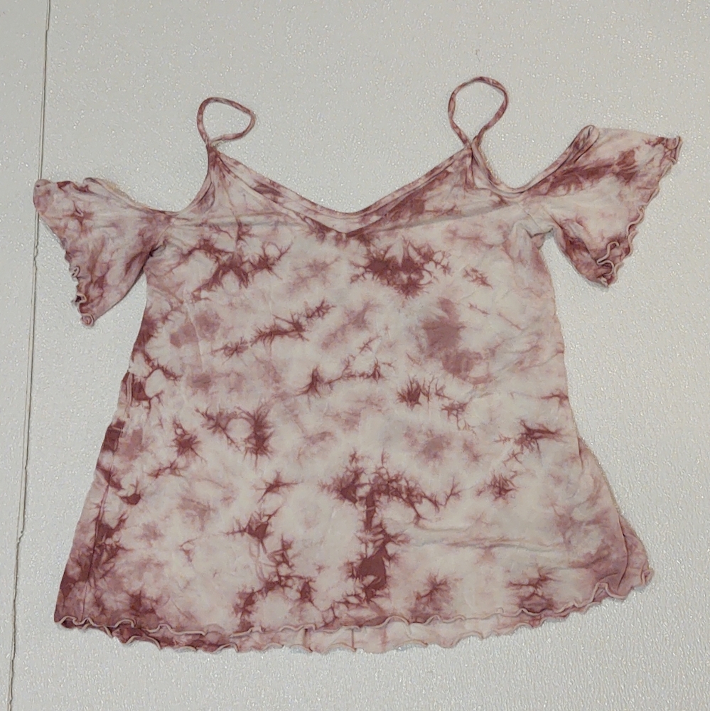 AEO Soft and Sexy Cold Shoulder Tie dye